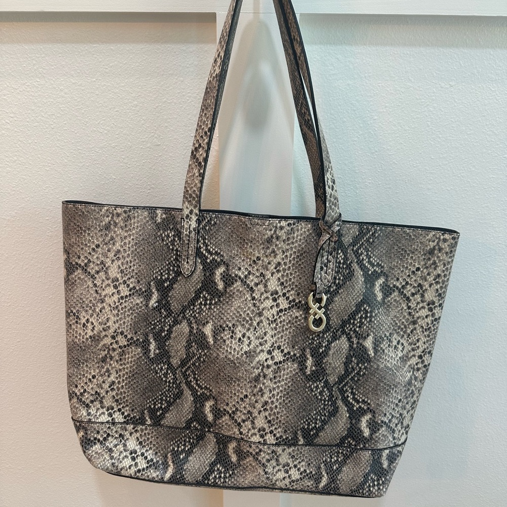 Cole Haan Snakeskin Print Tote Bag